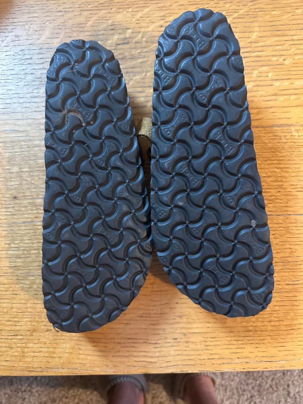 Birkenstock Women's Suede Clogs in Tan - Picture 2 of 5